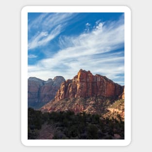 Mountain Range in Zion National Park Sticker